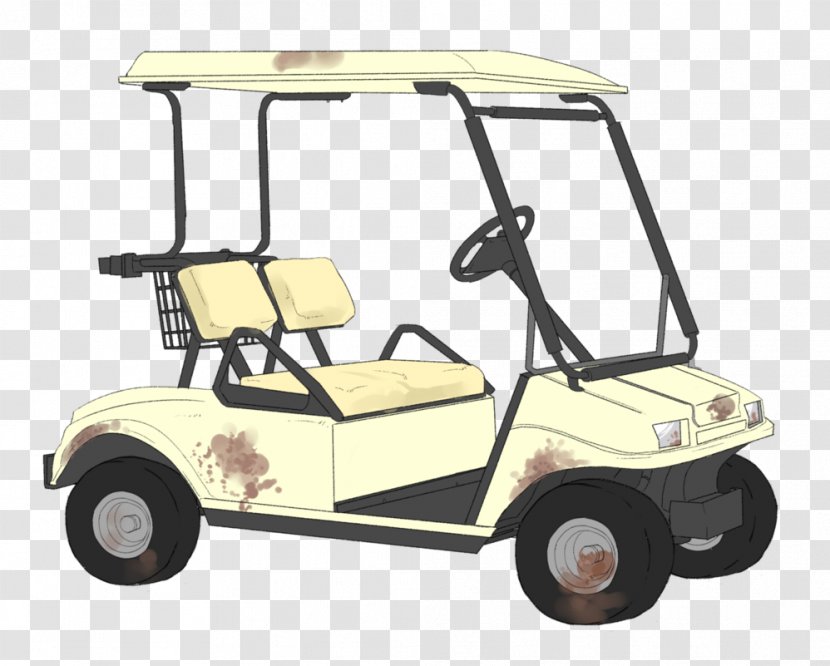 Cart Golf Buggies Electric Vehicle - Yellow - Car Transparent PNG