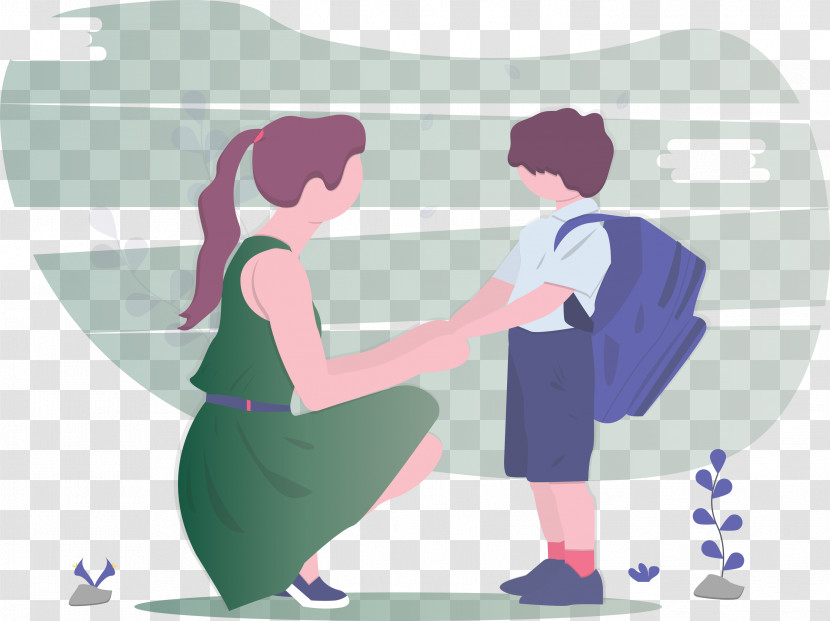 Back To School Mother Boy Transparent PNG