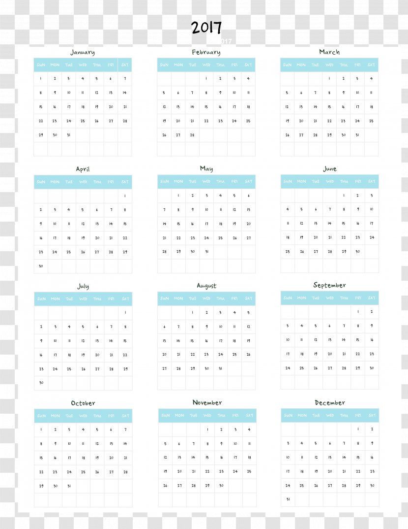 Calendar Font - School Record Transparent PNG