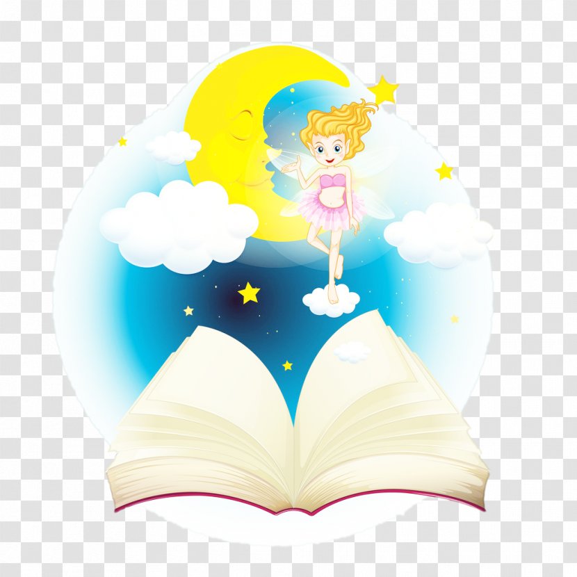 Download Illustration - Moonlight - Vector Cartoon Elf Transparent PNG