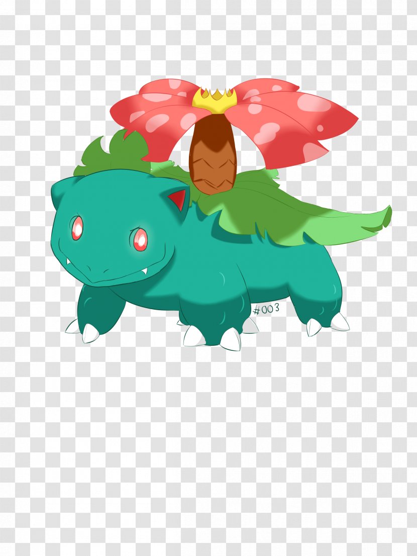 Green Legendary Creature Clip Art - Grass - VenUSAUR Transparent PNG