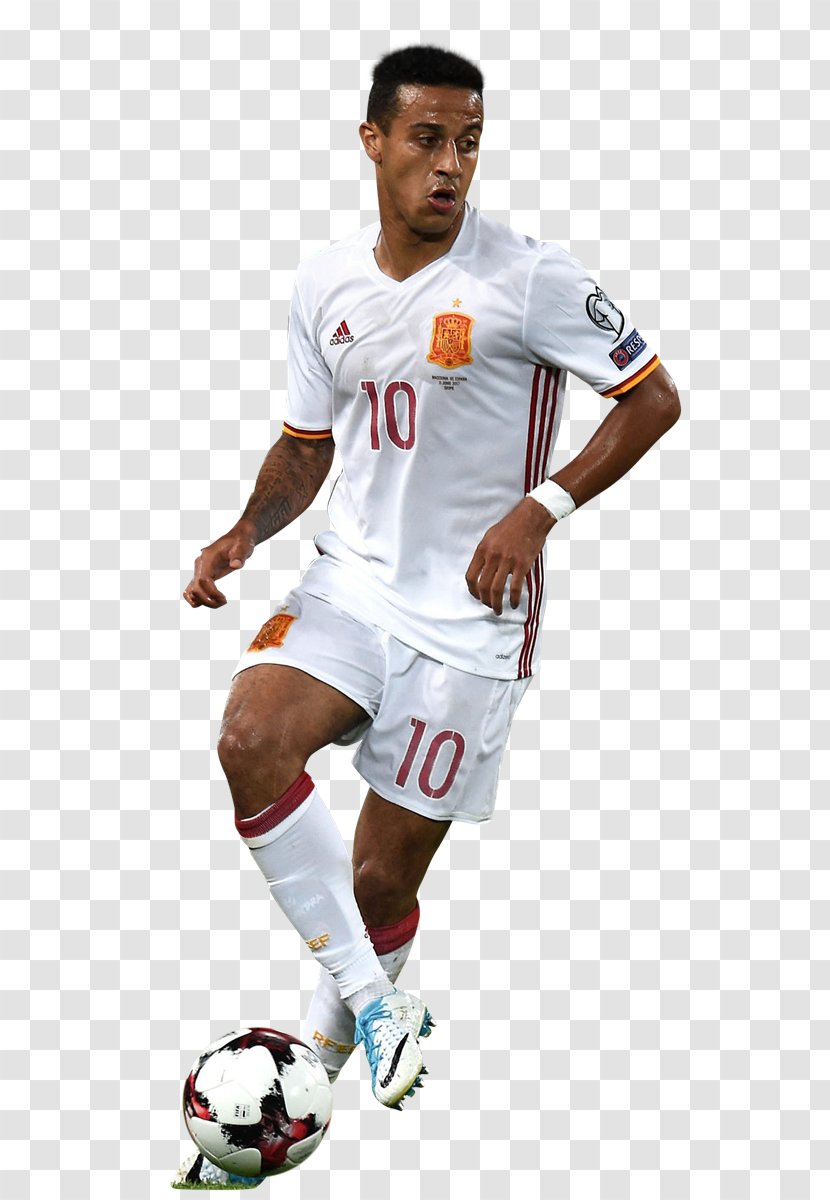 Jersey Thiago Alcántara Team Sport Football Player - Sportswear Transparent PNG