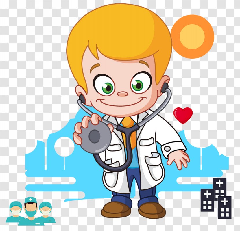 Physician Child Royalty-free Clip Art - Doctors Visit - Cartoon Doctor Transparent PNG