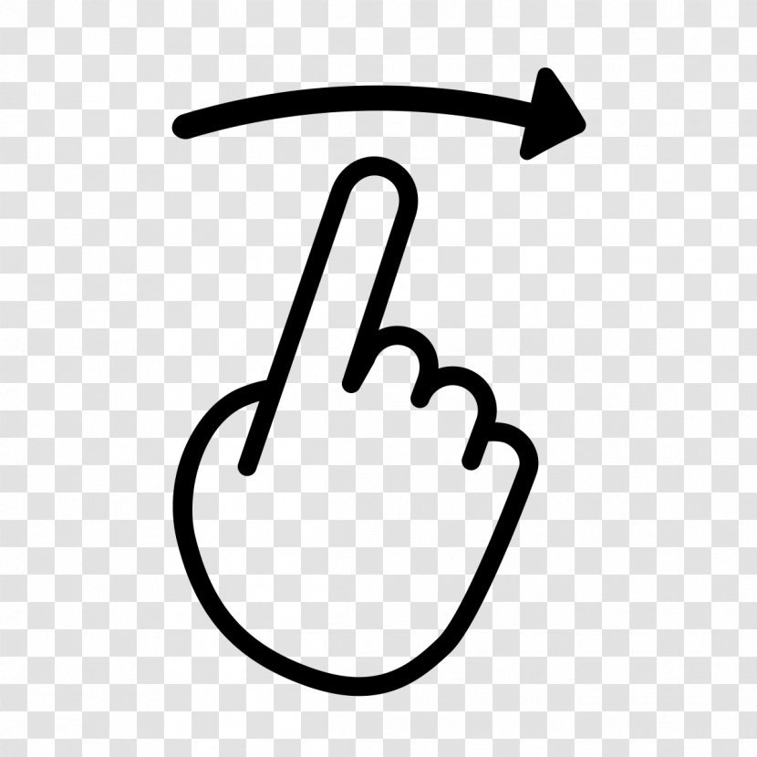 Finger Symbol Gesture - Hand - Swipe Transparent PNG