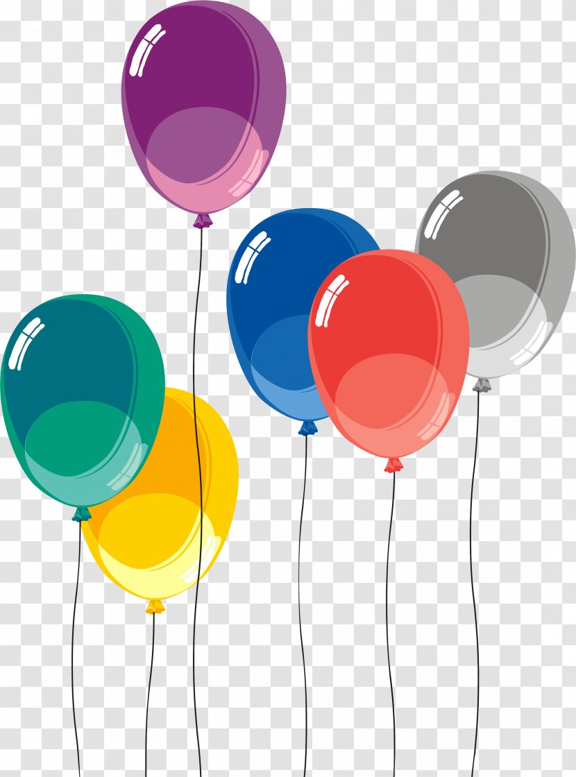 Toy Balloon Holiday Hot Air Clip Art - Birthday - воздушные шарики Transparent PNG
