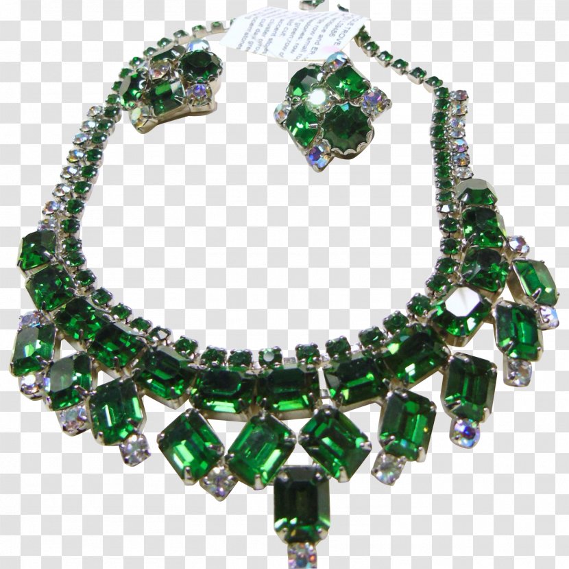 Emerald Bead Necklace Transparent PNG