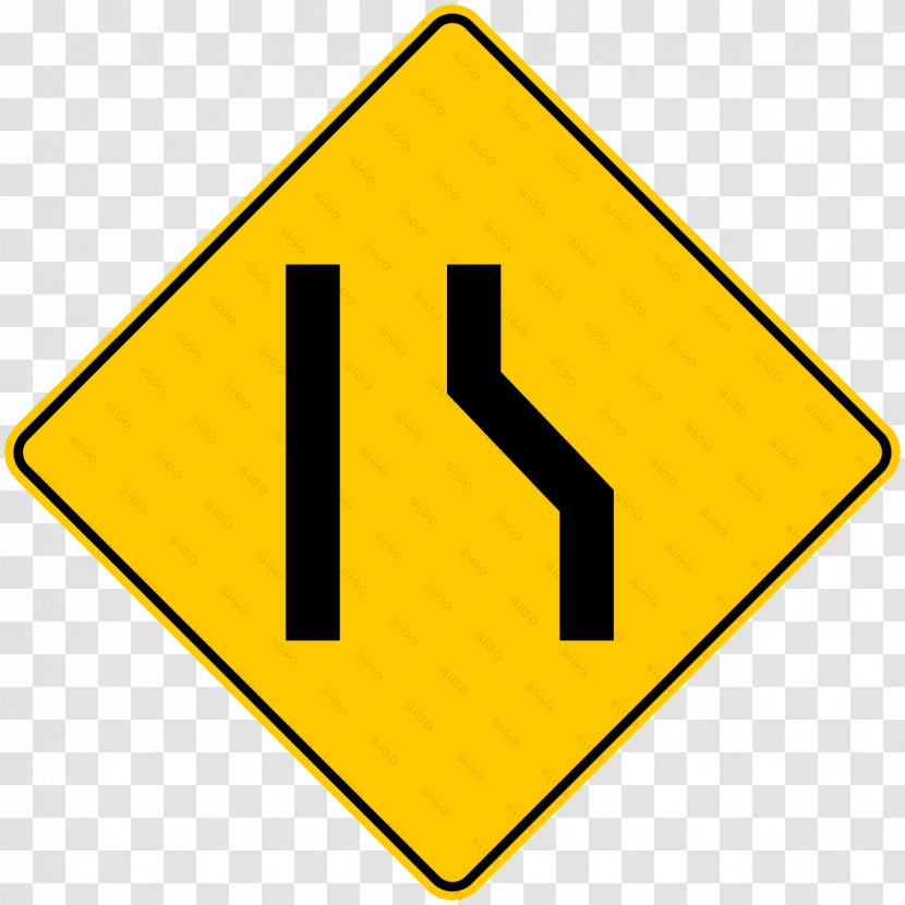 Road Signs In Singapore Traffic Sign Lane Warning - Rectangle Transparent PNG