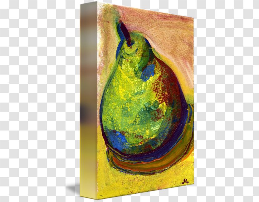 Still Life Painting Canvas Gallery Wrap Art - Ripe Pear Transparent PNG