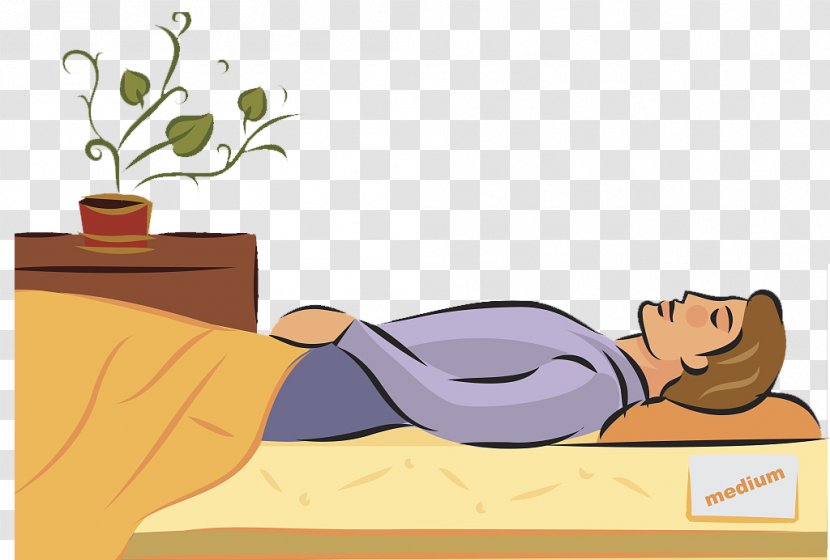 Bed Sleep Mattress Clip Art - Person - A Woman Who Sleeps With Decorative Illustrations Transparent PNG