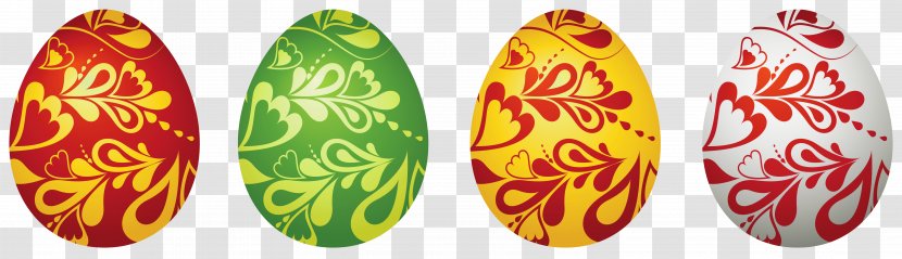 Easter Bunny Clip Art - Egg - Decorative Eggs Set Clipart Picture Transparent PNG