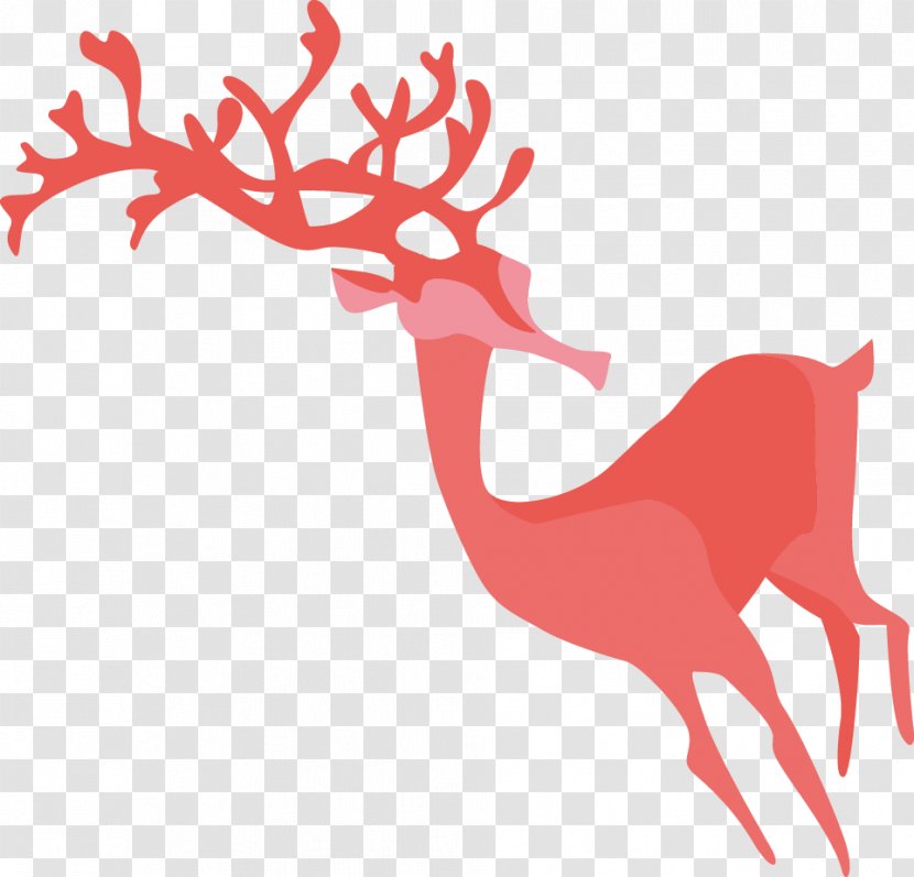 Reindeer Antler Clip Art - Mammal - Deer Transparent PNG