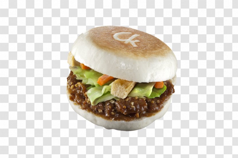 Rou Jia Mo Beef Chow Fun Slider Fast Food Cheeseburger - Recipe - Bread Transparent PNG