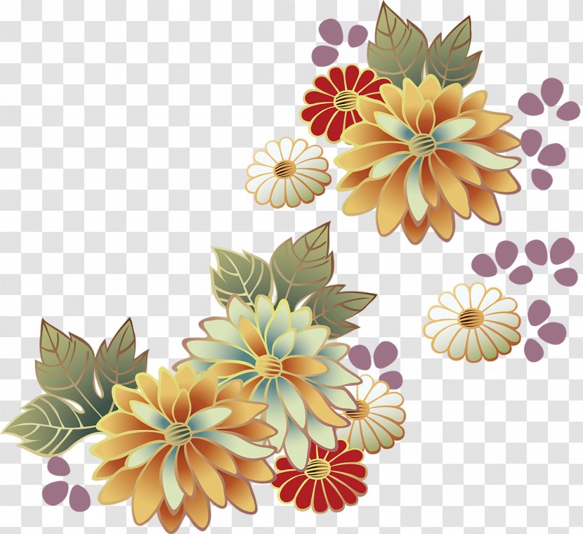 Flower - Line Art - Chrysanthemum Transparent PNG