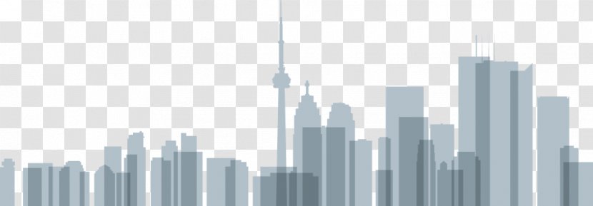 CN Tower Skyline Silhouette - Sky Transparent PNG