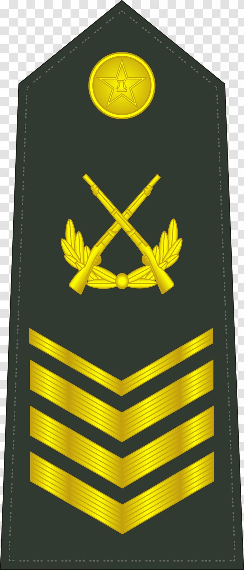 Military Rank Police Master Sergeant Shoulder Mark - Emblem Transparent PNG