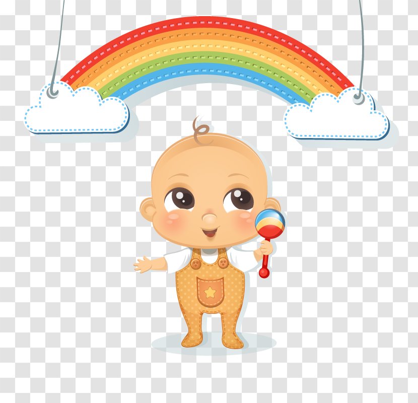 Rainbow Illustration - Nose - Vector Baby Transparent PNG