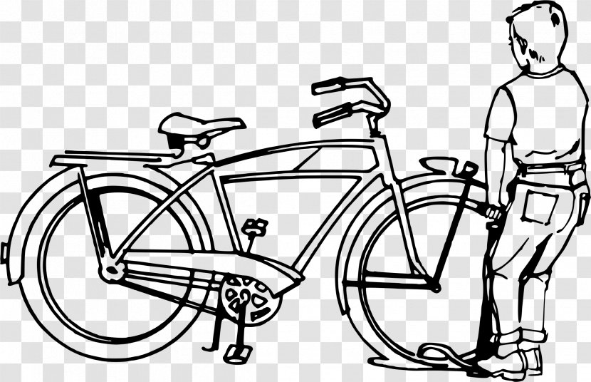 Bicycle Wheels Car Cycling Flat Tire - Saddle - Bike Transparent PNG