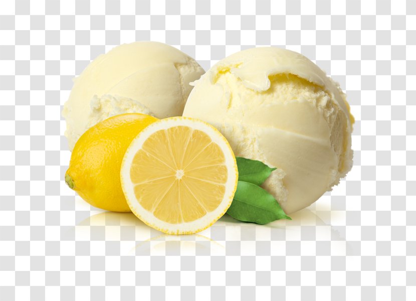 Sorbet Ice Cream Dessert Food - Lemon Transparent PNG
