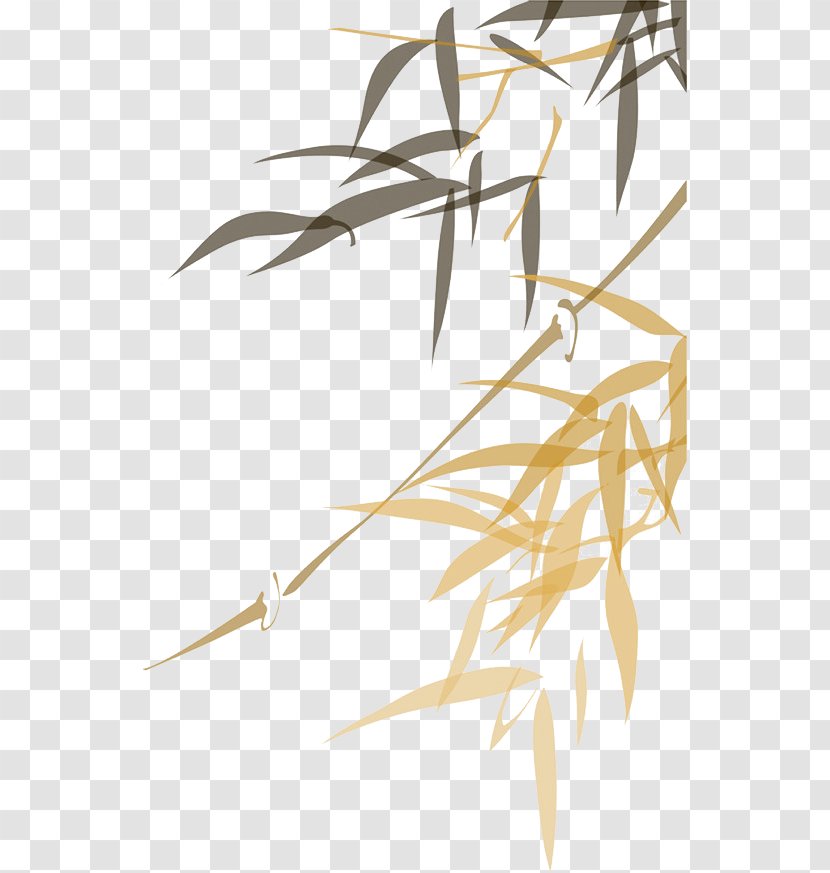 China Zongzi Bamboo - Yellow Transparent PNG