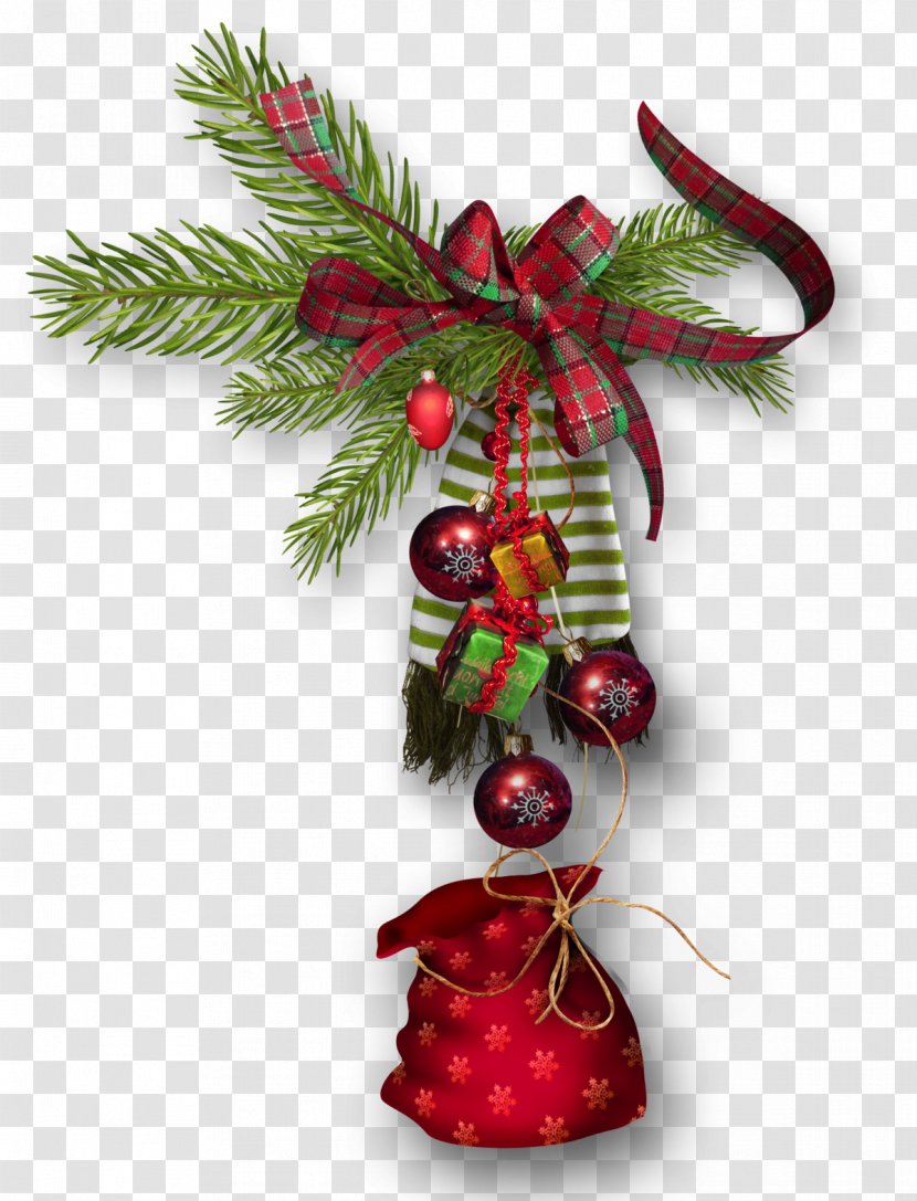 Christmas And New Year Background - Tree - Evergreen Twig Transparent PNG