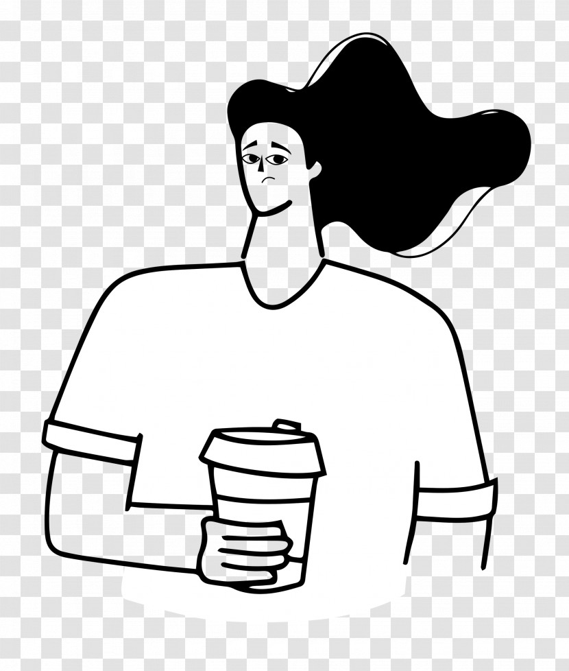 Holding Coffee Transparent PNG