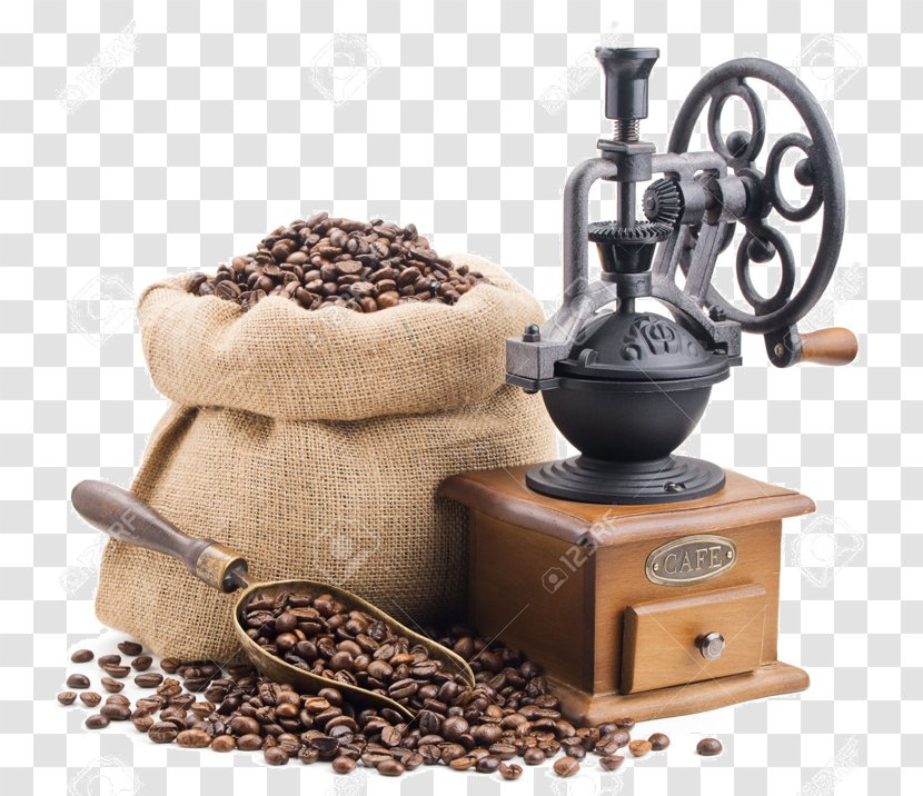 Coffee Bean Cafe Espresso Burr Mill - Silhouette - Grano Starbucks Transparent PNG