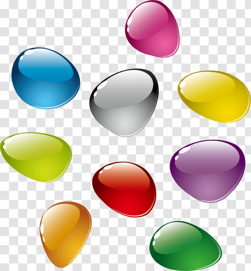 Rock Pebble Color - Vector Colorful Stone Material Transparent PNG