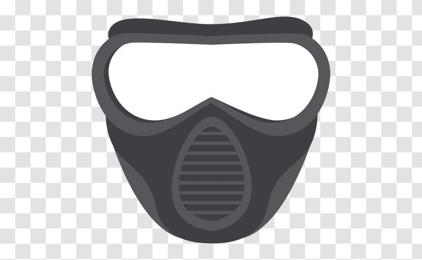 Paintball Goggles Mask Vector Graphics - Diving Equipment - Ski Transparent PNG