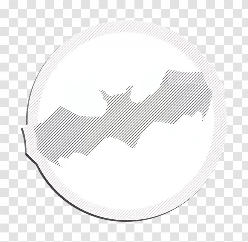 Bat Icon Halloween Holidays - White - World Silhouette Transparent PNG