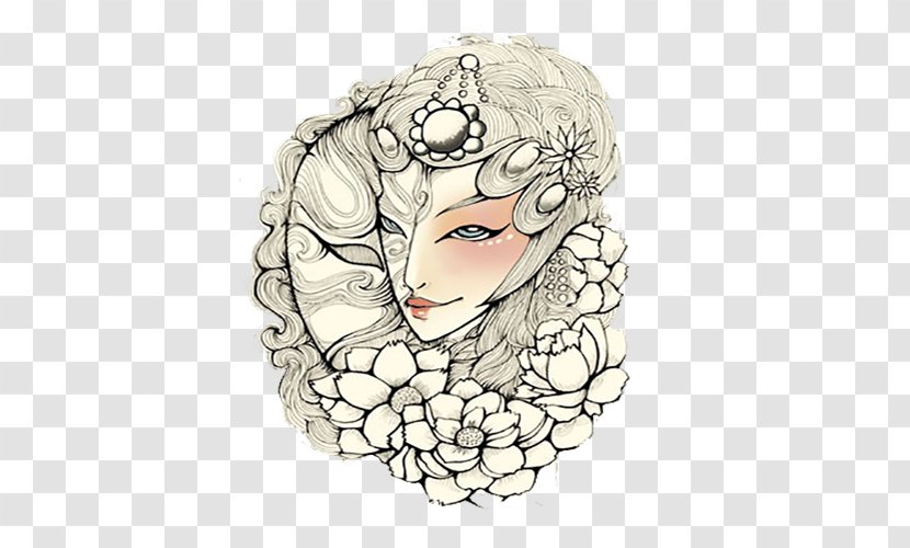 Visual Arts Peking Opera Illustrator Illustration - Jewellery - White Beautiful Picture Transparent PNG