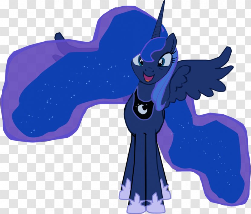 Horse Pony Cobalt Blue Princess Luna - Purple - Ocean Vector Transparent PNG