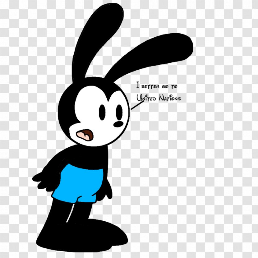 Vertebrate Cartoon Character Clip Art - Happiness - Oswald The Lucky Rabbit Transparent PNG