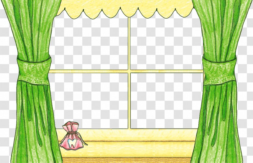 Curtain Window Sill Tooth Fairy - Theater Drapes And Stage Curtains - Light Transparent PNG