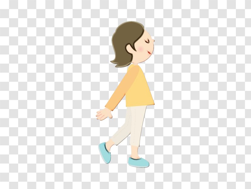 Watercolor Cartoon - Yellow - Gesture Hand Transparent PNG