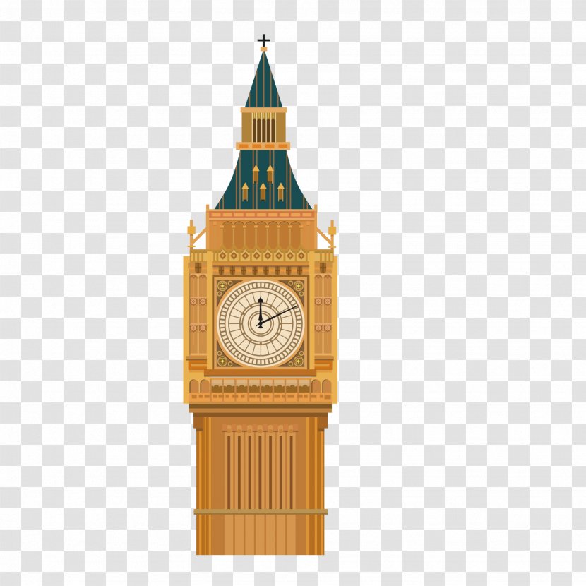 Big Ben Clock Cdr - Watch Accessory - Vector Transparent PNG