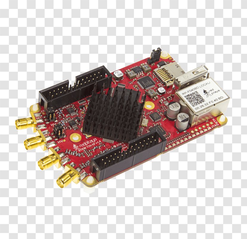 Microcontroller GSM Red Pitaya General Packet Radio Service Circuit Prototyping - Electronic Component Transparent PNG