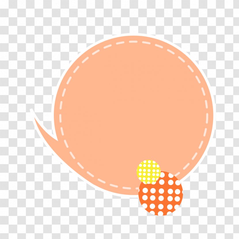 Circle Paper Route Font - Orange - Decorative Ring Transparent PNG