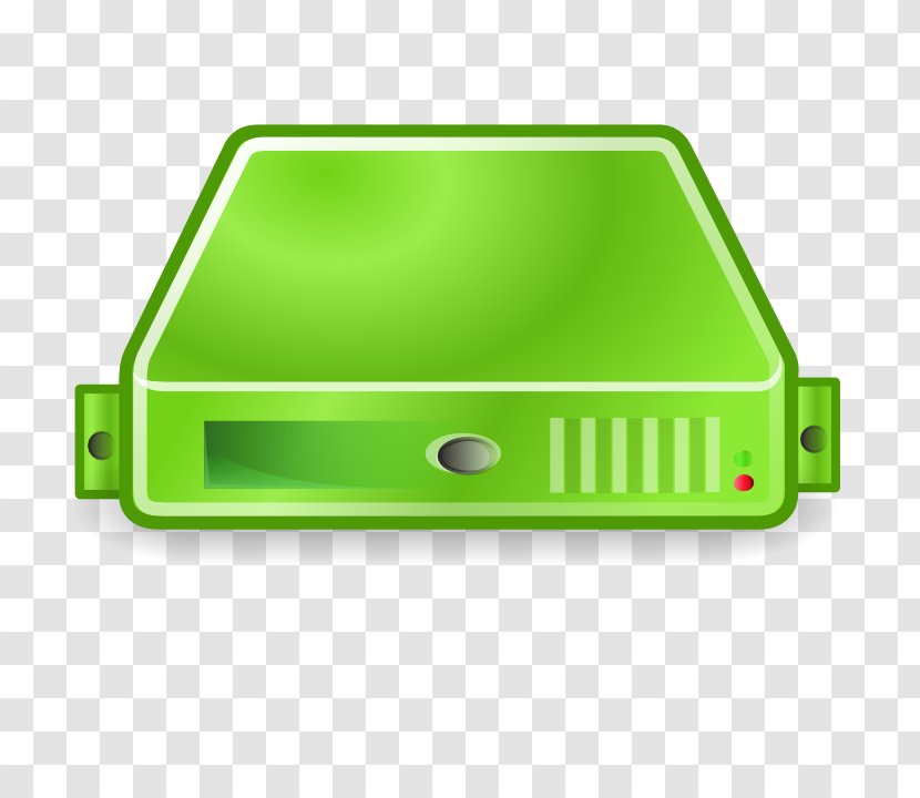 Computer Servers Database Server Clip Art - Technology - Green Cliparts Transparent PNG