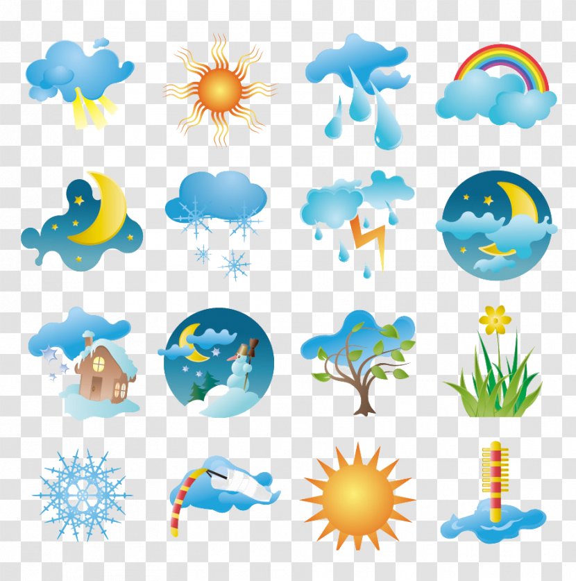 Weather Season Icon - Technology - Forecast Cartoon Pictures Transparent PNG
