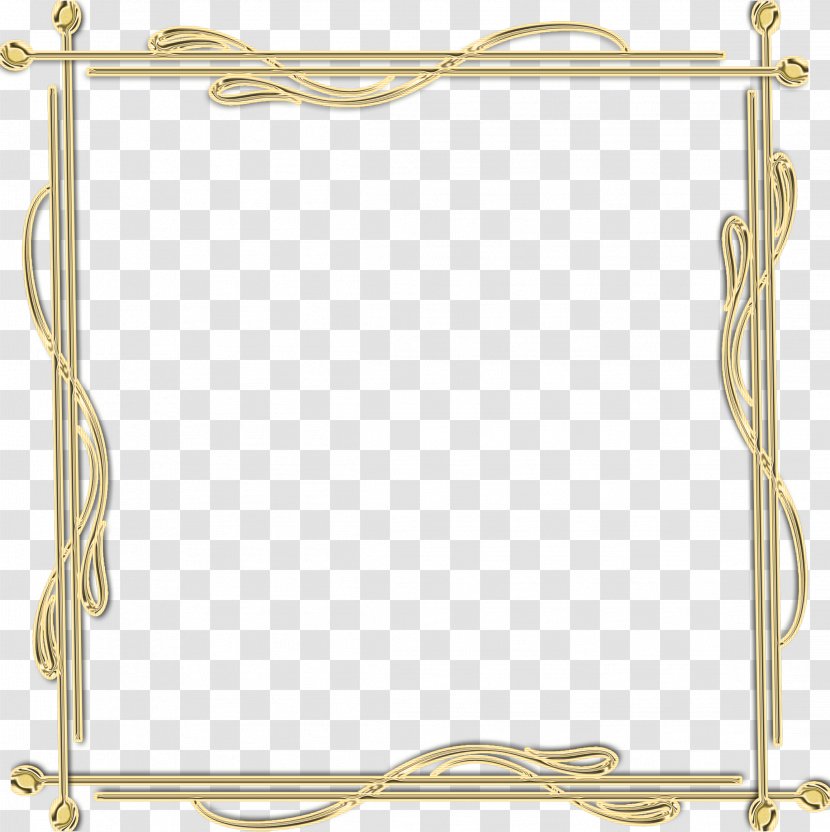 Picture Frames Desktop Wallpaper Clip Art - Digital Image - Gold Frame Transparent PNG