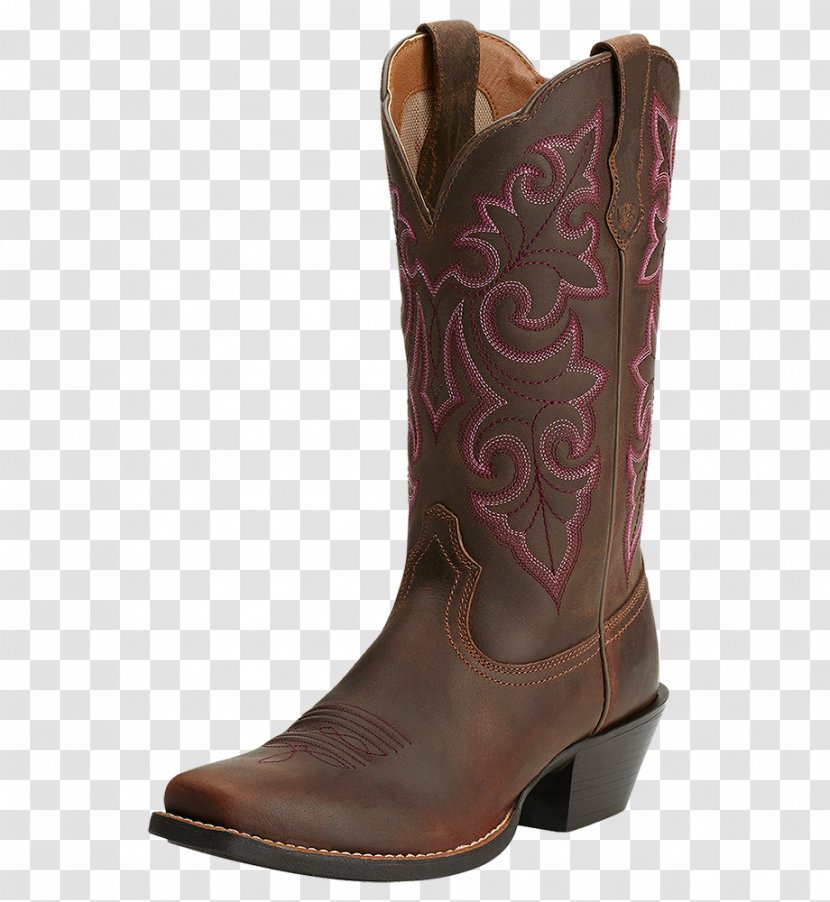 Cowboy Boot Ariat Justin Boots Shoe - Brown Transparent PNG
