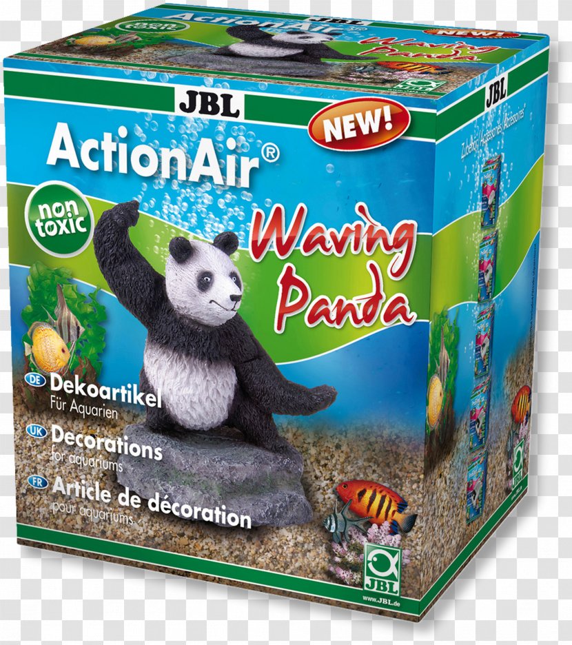 JBL ActionAir Waving Panda Air Decoration Magic Diver Action 6431200 Decorative Item For Aquariums Flint's Compass With Pump Beautiful Shells - Fishkeeping - Small Aquarium Transparent PNG