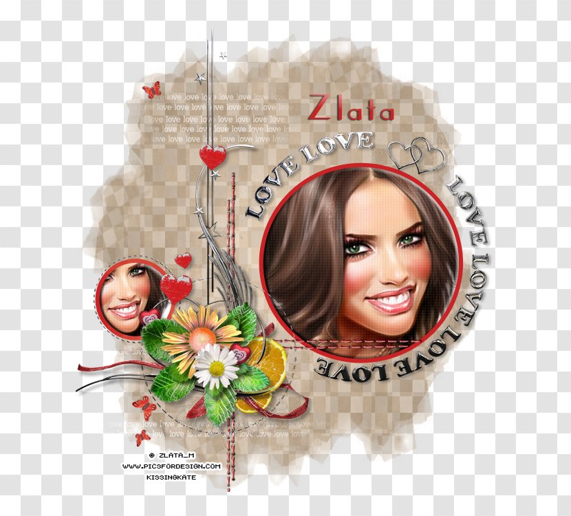 Christmas Ornament Hair Coloring - Adriana Lima Transparent PNG