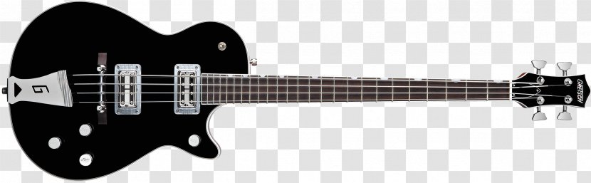 Gibson Les Paul Gretsch Bass Guitar Double - Watercolor Transparent PNG