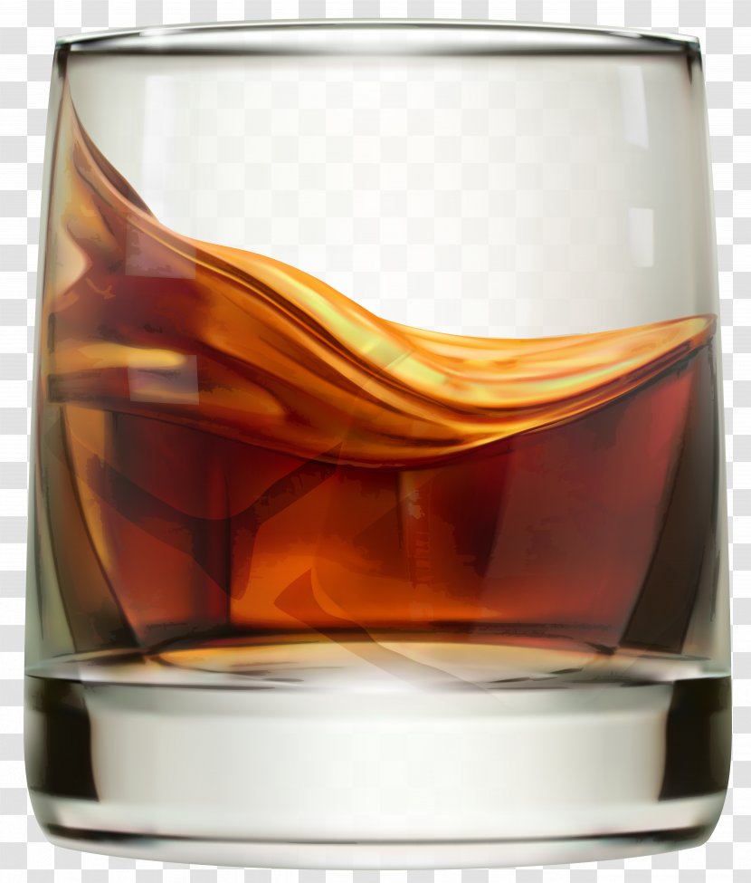 Scotch Whisky Glencairn Glass Clip Art - Whiskey Image Transparent PNG