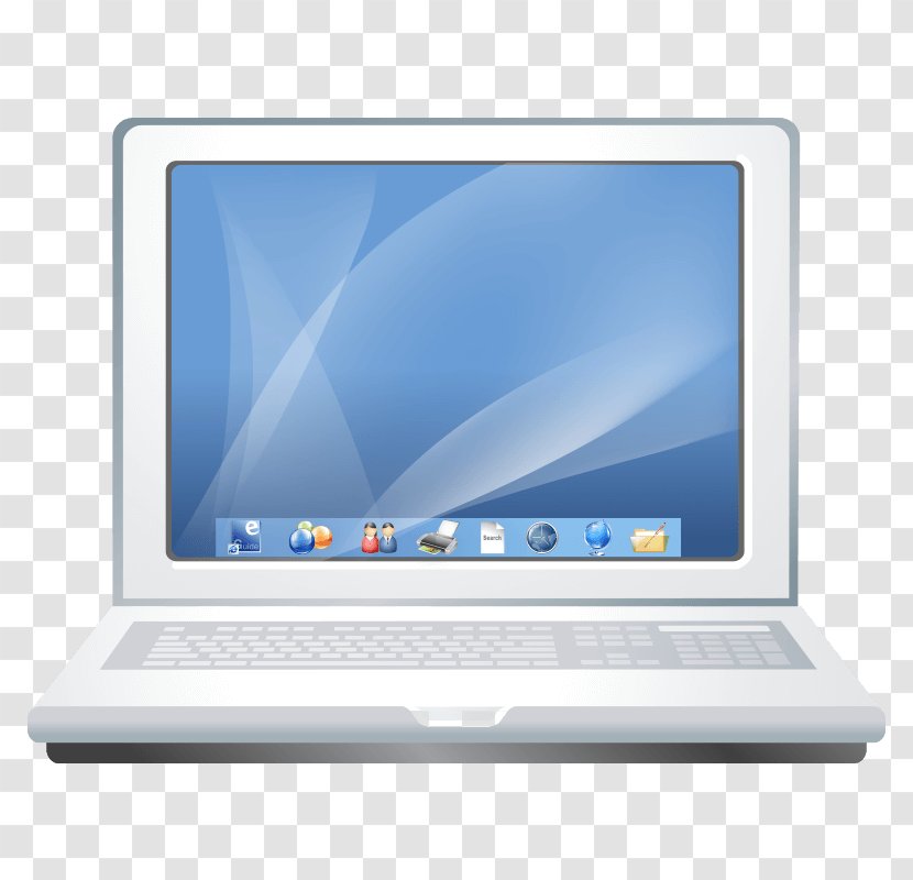 Netbook Laptop Computer Monitors Personal Multimedia - Cartoon Transparent PNG