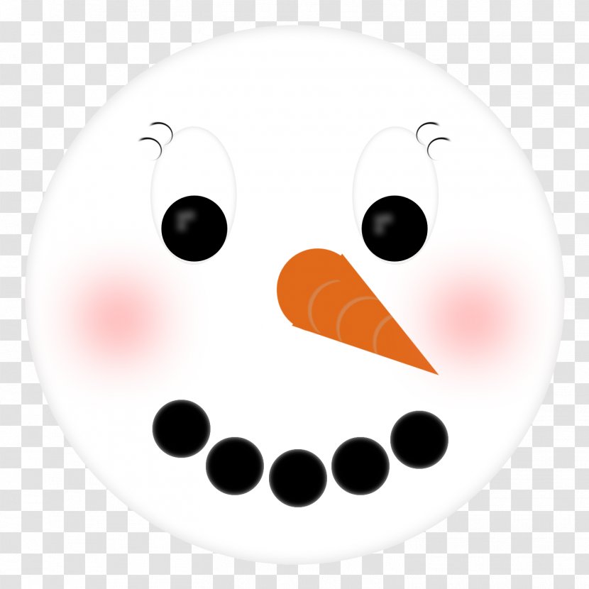 Snowman Template Clip Art - Nose - Face Transparent PNG