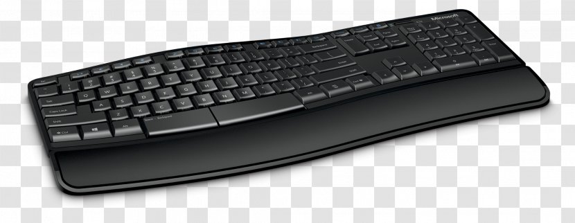 Computer Keyboard Mouse Microsoft Natural Ergonomic - Numeric Keypad - Gates Transparent PNG