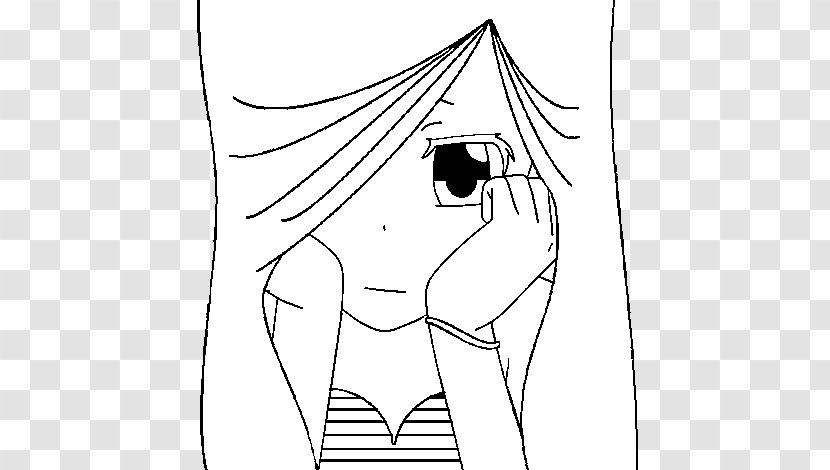 Drawing Sadness Coloring Book Hatsune Miku - Heart - Sad Couple Transparent PNG