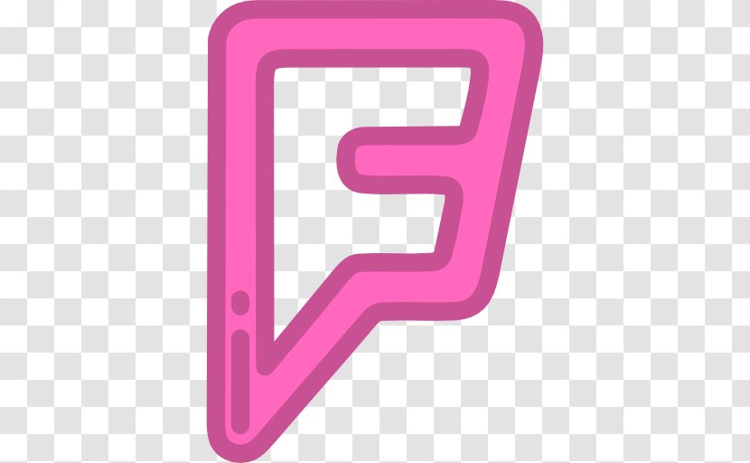 Logo Brand Line Number - Pink M Transparent PNG